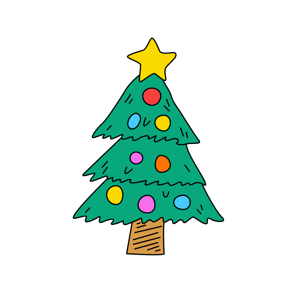 Christmas tree_filled